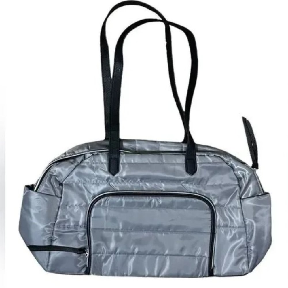 DSW Gray overnight weekend bag, gym bag, Tote - NWOT